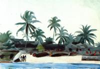 Homer, Winslow - Negro Cabins and Palms